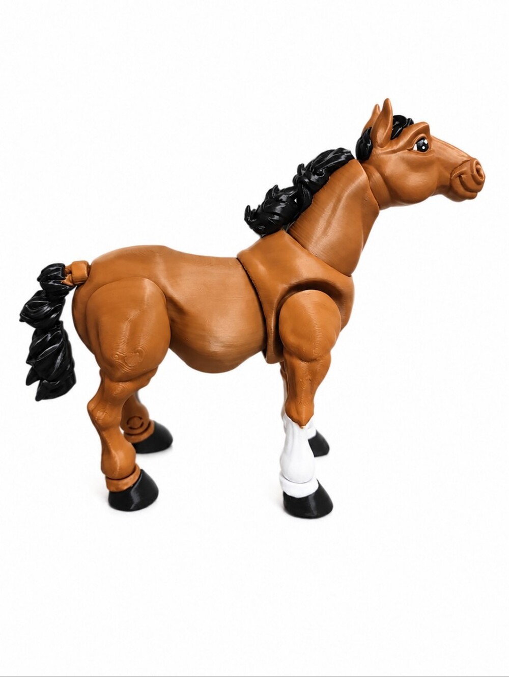 Brown Black 3d Horse